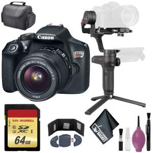 Zhiyun-Tech WEEBILL LAB Handheld Stabilizer - CanonEOS Rebel T6 DSLR Camera with 18-55IS II Lens - 64GB Case Outlet