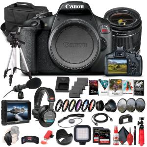 Canon EOS Rebel T7 DSLR Camera W/ 18-55mm Lens 2727C002  - Pro Bundle Outlet Popular