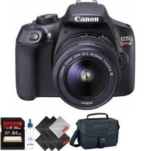 Canon EOS Rebel T6 DSLR Camera with 18-55mm and 75-300mm Lenses Kit   64GB Memory Card   1 Year Warranty Bundle Collections Cheap Pice