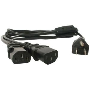 StarTech.com 6ft Computer Power Cord 5-15P to 2x C13 Authentic