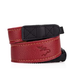 EDDYCAM Elk Leather Neck Strap, 35mm Wide, Red/Natural with Natural Stitching Outlet Visit