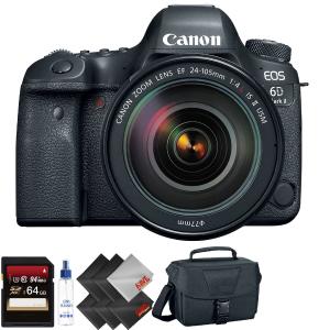 Canon EOS 6D Mark II DSLR Camera with 24-105mm f/4L II Lens   64GB Memory Card   1 Year Warranty 2025 New Cheap Pice