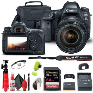 Canon EOS 6D Mark II Camera with 24-105mm f/4L II Lens (1897C009) Extra Storage Bundle Popular Sale Online