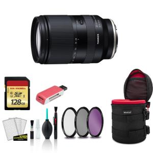 Tamron 28-200mm for Sony E f/2.8-5.6 Di III RXD Lens with 128GB Memory Card   Padded Case (International Model) Bundle Buy Cheap Fake