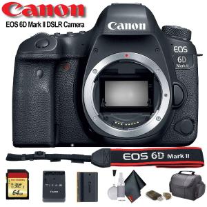 Canon EOS 6D Mark II DSLR Camera (International Model) (1897C002) - Starter Bundle Buy Cheap Many Kinds Of