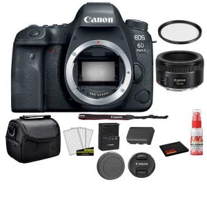 Canon EOS 6D Mark II 26.2MP Full Frame Digital SLR Camera (Body) 1897C002 Bundle Kit with Canon EF 50mm f/1.8 STM Lens   More Cheap Factory Outlet