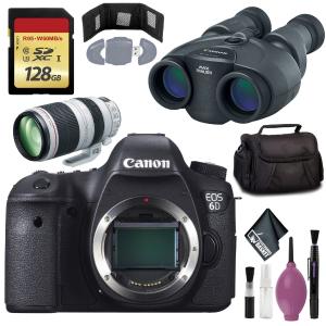 Canon 10x30 IS II Image Stabilized Binocular - CANON EOS 6D PRO DIG CAMERA - 128GB Card - Card Wallet - Reader Factory Outlet Cheap Pice