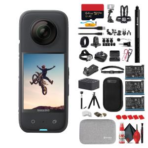 Insta360 X3 - Waterproof 360 Action Camera   50-in-1 Accessory Bundle For Sale Cheap Online