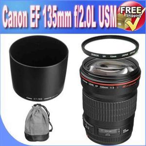 Canon EF 135mm f/2L USM Lens for Canon SLR Cameras   72mm UV Filter!!! Pictures Cheap Pice