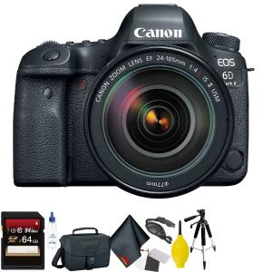 Canon EOS 6D Mark II DSLR Camera with 24-105mm f/4L II Lens   64GB Memory Card   Mega Accessory Kit   1 Year Warranty Buy Cheap Pice