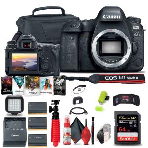 Canon EOS 6D Mark II DSLR Camera (1897C002) Extreme Mountain Bundle Fashionable Cheap Online