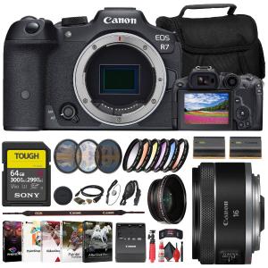 Canon EOS R7 Mirrorless Camera   Canon 16mm Lens   64GB Card   Filter   Bag   More Perfect Cheap Pice