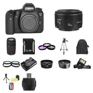 Canon EOS 6D DSLR Camera w/50mm & 75-300mm Lenses 64GB Full Kit Nicekicks Cheap Pice