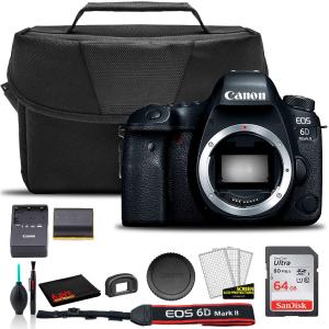 Canon EOS 6D Mark II DSLR Camera (Body Only) (1897C002)    EOS Bag    Sandisk Ultra 64GB Card   Cleaning Set And More Best Seller Cheap Pice