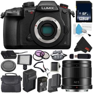 Panasonic Lumix DC-GH5S Mirrorless Micro Four Thirds Digital Camera International Version   Panasonic Lumix G 42.5mm Len Cheap Best Wholesale