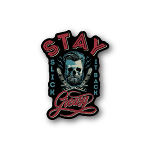 Stay Greasy Slick it Back Barber Sticker Buy Cheap Pre Order