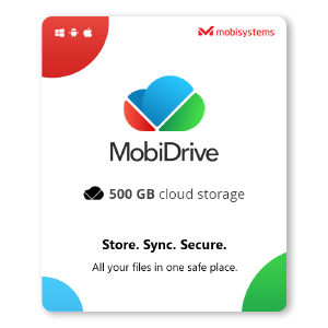 MobiDrive 500 GB cloud storage | 1 Year - Digital Licence Sale Genuine