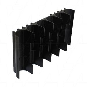 Battery Holder for 6 x 18650 Cells in a Row - Ribs on Back Face Free Shipping Cheap Pice