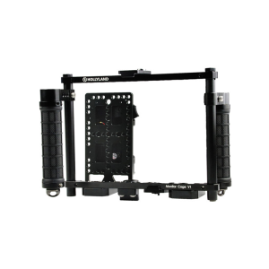 Hollyland Monitor Cage V1 with Rubber Handgrips for 5 to 9" Monitors, V-Mount - Black Cheap 100% Authentic