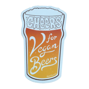Vegan Power Co 4" Vegan Beers Sticker Cheap Fashion Style