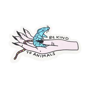 Vegan Supply 'Blue Rat - Be Kind To Animals' Sticker Cheapest Pice Cheap Pice
