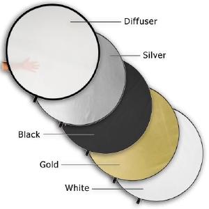 Fotodiox 5-in-1 Reflector Pro, Premium Grade Collapsible Disc - Soft Silver / Gold / Black / White / Diffuser, 42" Discount Outlet Locations