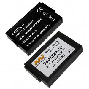 Action Camera Battery suitable for Lithium Ion 3.8V 2.62Ah VB-ASBBA-001-BP1 Sale Explore