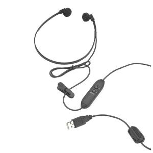 Spectra USB Stereo Headset with Volume Control Outlet Reliable