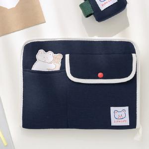BRUNCH BROTHER 11TYPE COTTON IPAD POUCH_NAVY Fast Delivery Cheap Online