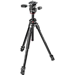 Manfrotto 290 DUAL Kit, Aluminum 3 sec. tripod w/ 90column and 3W head Clearance 100% Guaranteed
