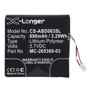 Stryka Battery to suit AMAZON Kindle 7 3.7V 890mAh Li-Pol Clearance 2025