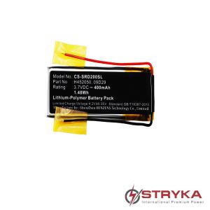 Stryka Battery to suit CARDO Scala Rider Q2 3.7V 400mAh Li-Pol Sale Exclusive