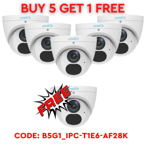 B5G1 UNIARCH 6MP STARLIGHT FIXED TURRET NETWORK CAMERA Shop For Sale