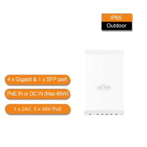 WI-TEK OUTDOOR GIGA 4 PORTS POE SWITCH Sale Free Shipping