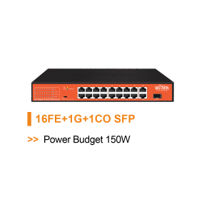 WI-TEK ECONOMIC 16 PORTS POE SWITCH On Hot Sale