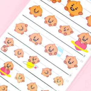 BT21 Shooky Four Size Stickers Sale Clearance