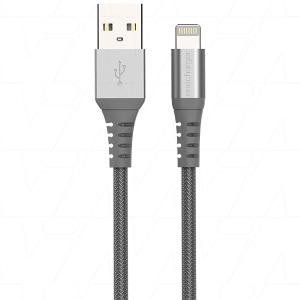 2 Meter Premium Charge & Sync Cable from USB-A to Lightning (MFi) with Fast Charge & Fast Syncing Capabilities in Durable Braided Cable Design Quality Original