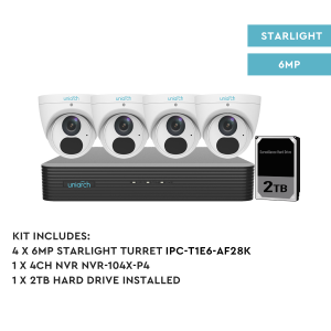 UNIARCH 6MP 4CH KIT WITH 4*TURRET CAMERAS Buy Cheap Factory Outlet