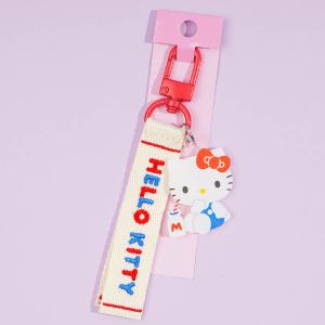 Hello Kitty Embroidered Tag Key Holder Free Shipping Order