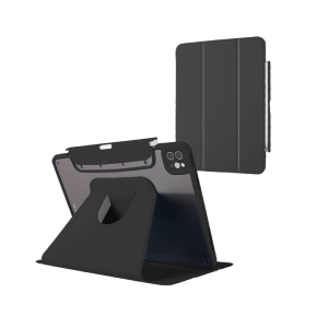 Acrylic Hard Case for iPad with 360 Rotation and Pencil Holder Under 70 Dollars