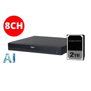 DAHUA 8CH NVR WITH 2TB INSTALLED Outlet Best Sale