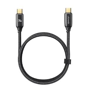 USAMS US-SJ581 U82 Type-C To Type-C PD 240W PD3.1 Zinc Alloy Cable (2 Meter) DWN2008 The Cheapest Cheap Online