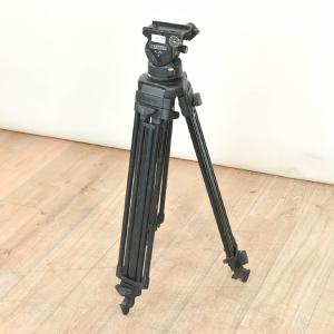 Cartoni ALFA II Fluid Head with Vinten Aluminum Tripod Inexpensive For Sale