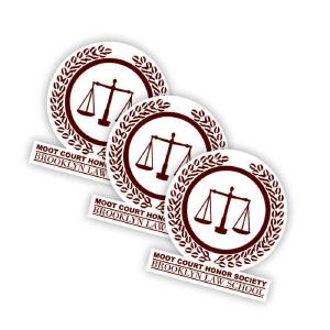 3 Pack Graphic Decal Stickers - Brooklyn Law School Company Store High Quality Buy Online