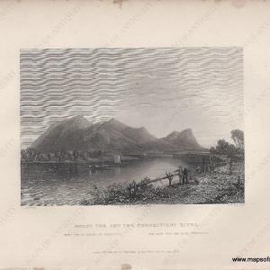 1839 - Mount Tom and The Connecticut River - Antique Print Cheap Sale How Much