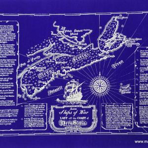 Some Ships of War Lost off the Coast of Nova Scotia - Reproduction Map Sale Shop Offer
