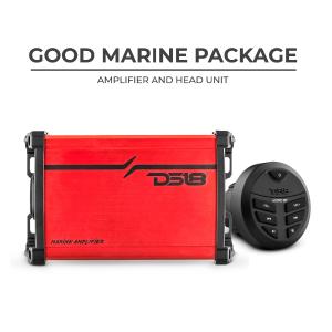 Good Marine Audio Package - Head Unit & 4 Channel Amplifier Cheapest Pice Cheap Pice