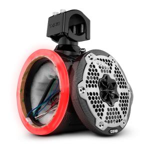 NXL 6.5" Marine and Powersports Empty Tower LED RGB Lights -Black Carbon Fiber Free Shipping Limited Edition