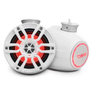 NXL 6.5" Pod 300w Speaker with Integrated RGB LED Lights (Pair) - Perfect For Jet Skis Discount Cheap