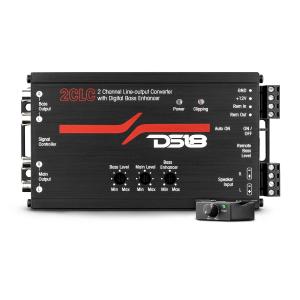 2-Channel Line Output Converter with Digital Bass Enhancer Perfect